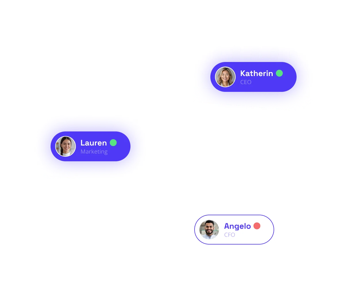 Connects with