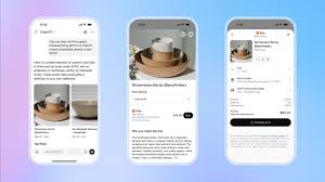 An image of ChatGPT shopping on mobile
